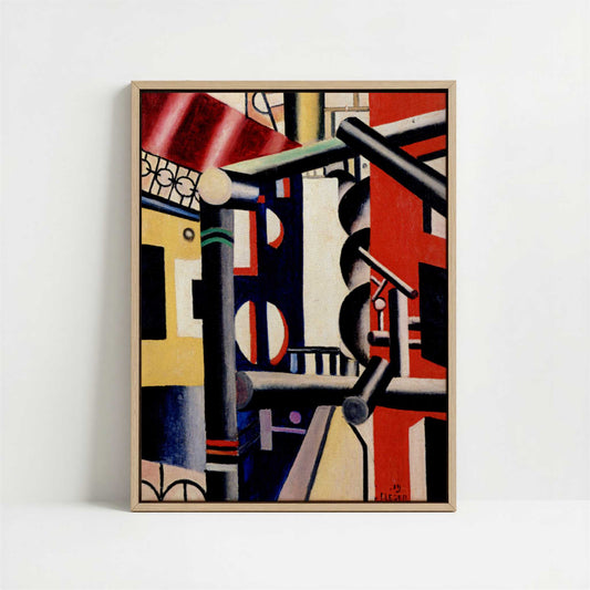 Framed Canvas - Framed canvas in oak color frame