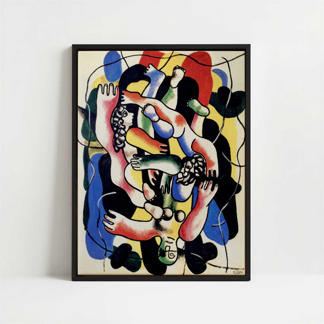 Framed Canvas - Framed canvas in black frame