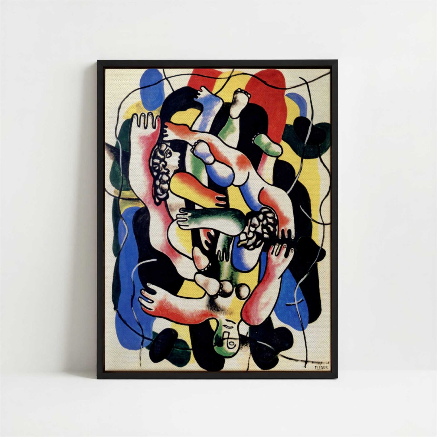 Framed Canvas - Framed canvas in black frame