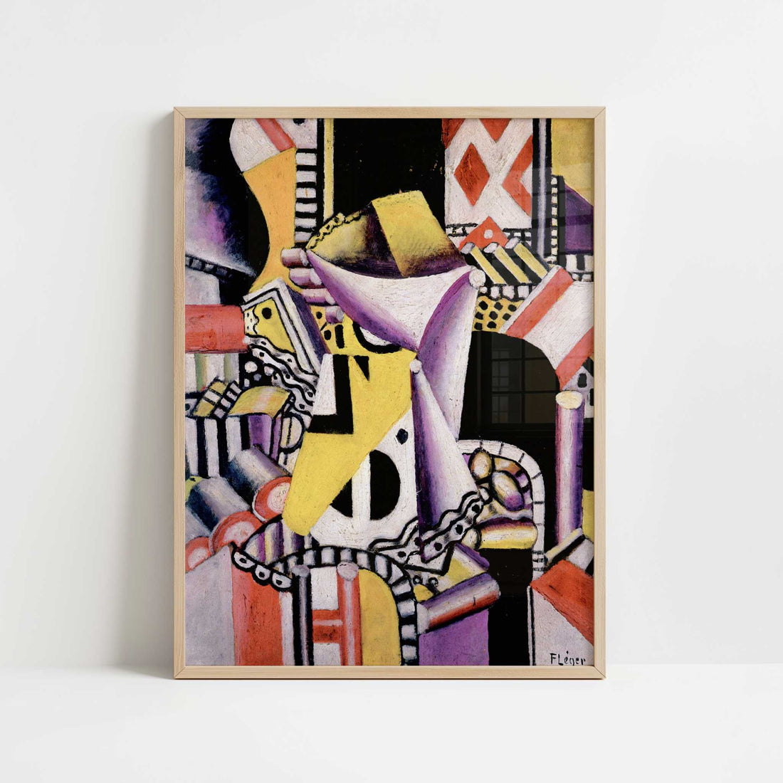 Still Life (1917) by Fernand Léger – Art Print - Art print in oak frame