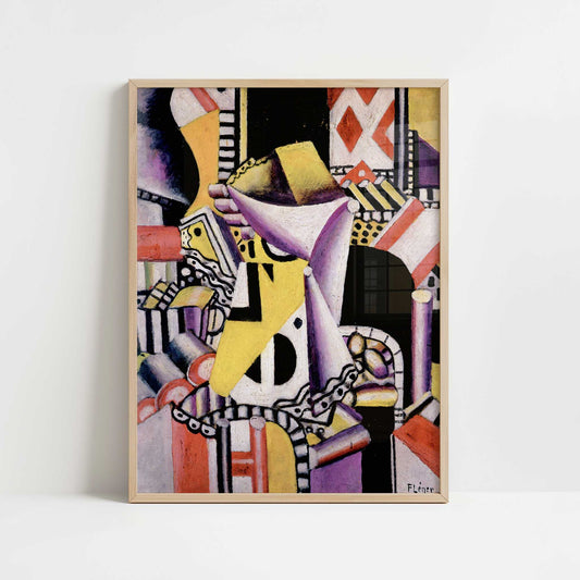 Still Life (1917) by Fernand Léger – Art Print - Art print in oak frame