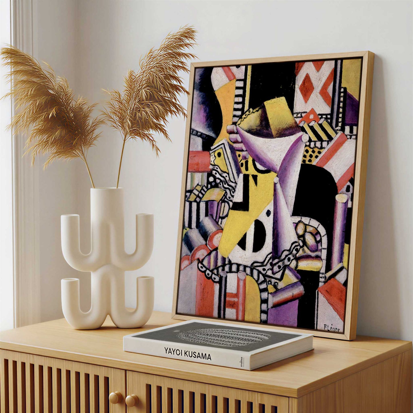 Framed Canvas - Framed canvas in a stylish interior setting