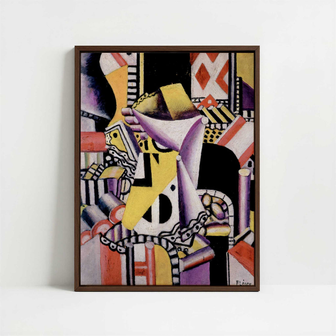 Framed Canvas - Framed canvas in dark wood color frame