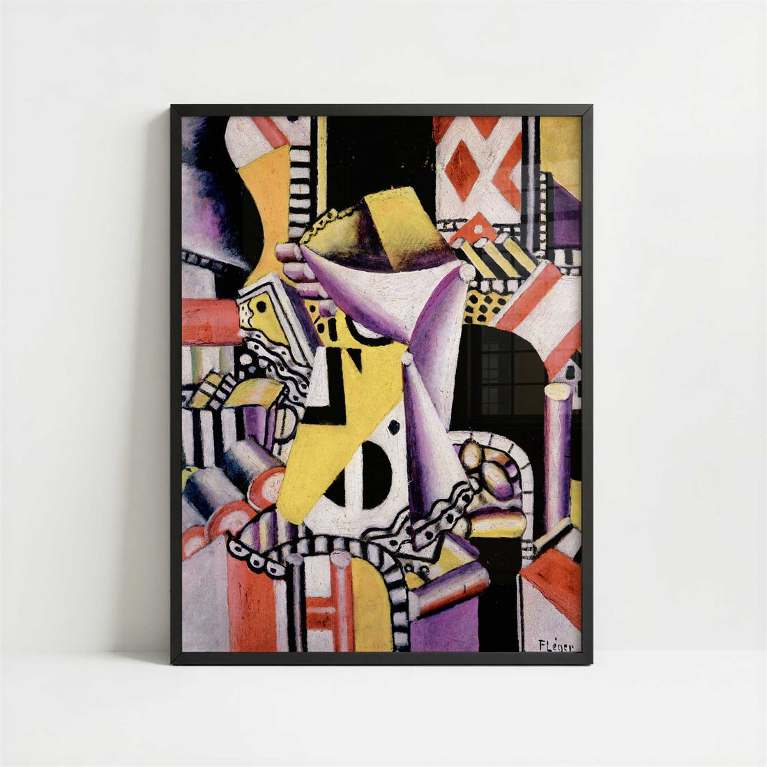 Still Life (1917) by Fernand Léger – Art Print - Art print in black frame