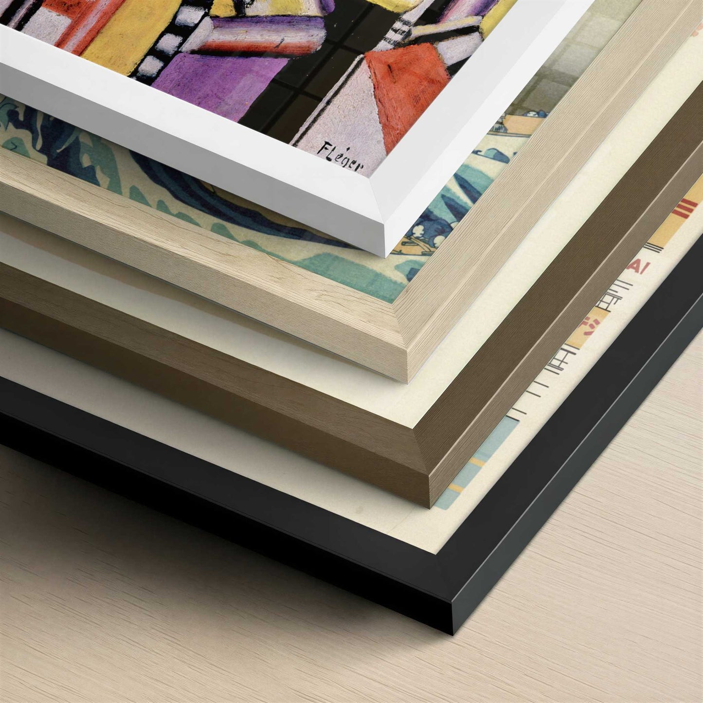 Still Life (1917) by Fernand Léger – Art Print - Close-up detail of the different frames