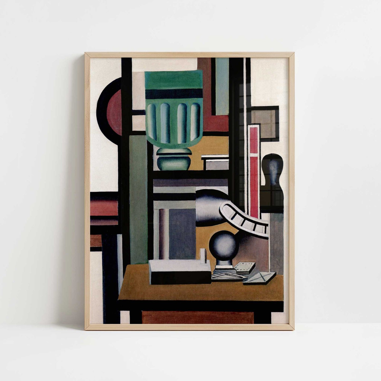 Still Life (1924) by Fernand Léger – Art Print - Art print in oak frame