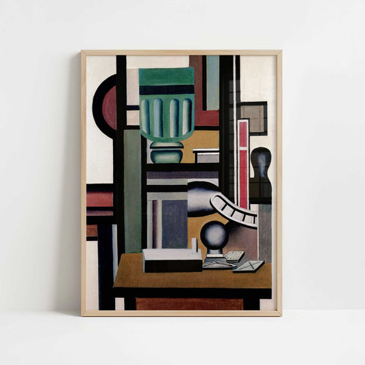 Still Life (1924) by Fernand Léger – Art Print - Art print in oak frame
