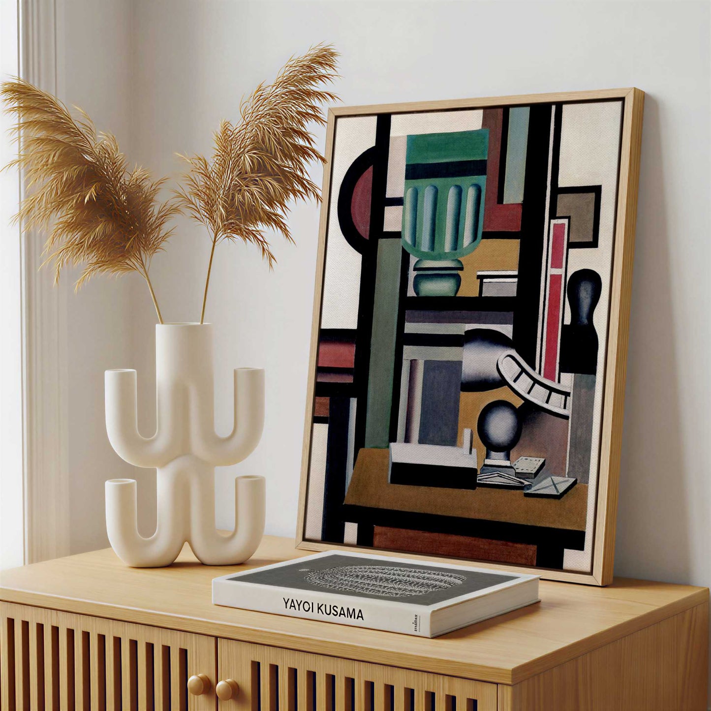 Framed Canvas - Framed canvas in a stylish interior setting