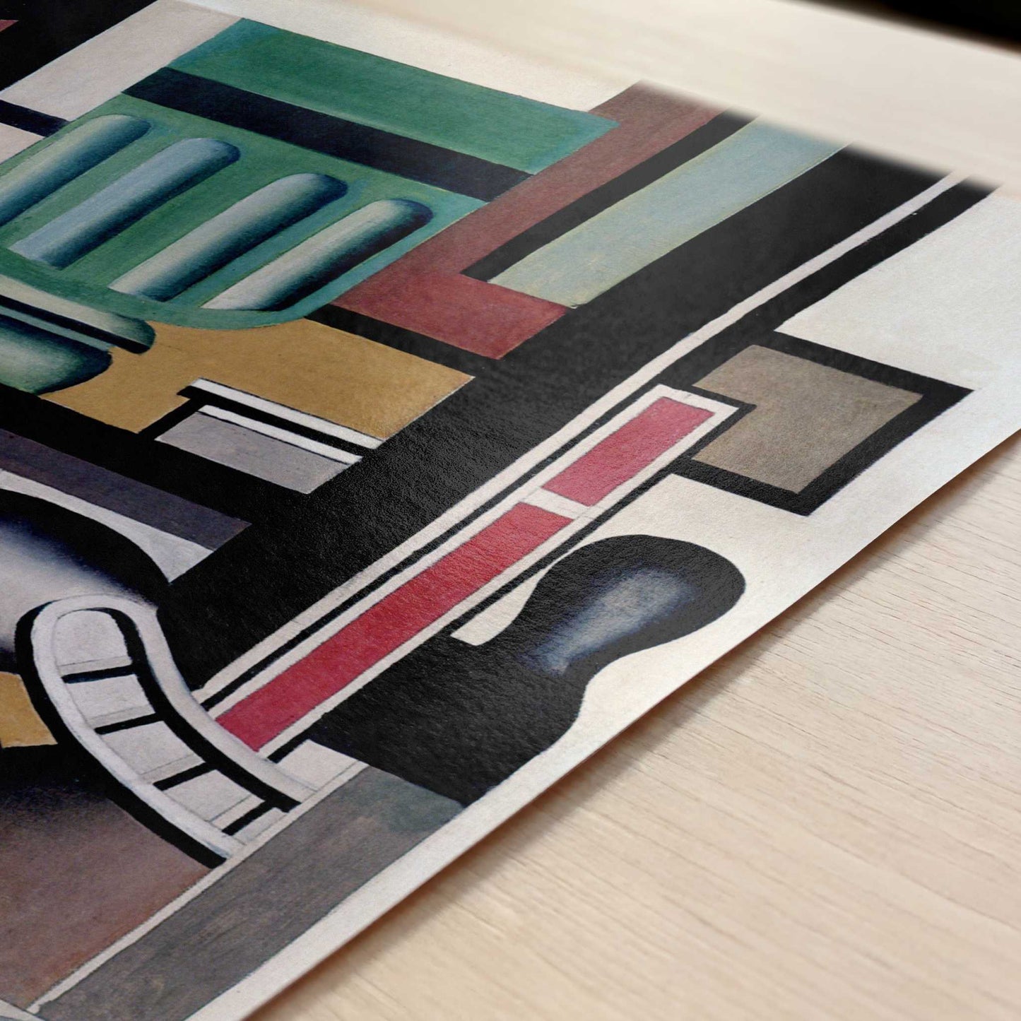 Still Life (1924) by Fernand Léger – Art Print - Close-up detail of the art print