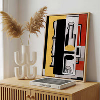 Framed Canvas - Framed canvas in a stylish interior setting
