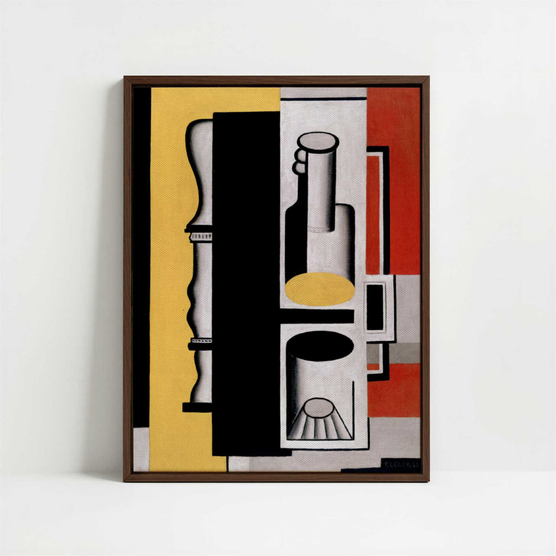 Framed Canvas - Framed canvas in dark wood color frame