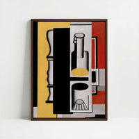 Framed Canvas - Framed canvas in dark wood color frame