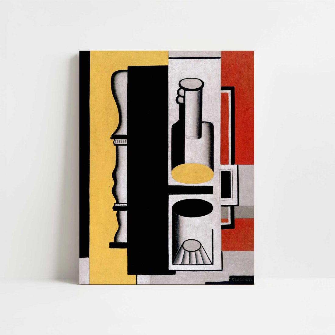 Still Life with Bottle (1927) by Fernand Léger – Art Print - Unframed art print