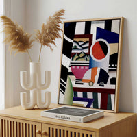 Framed Canvas - Framed canvas in a stylish interior setting