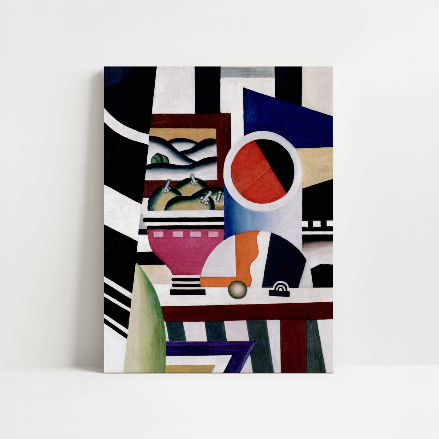 Still Life with Fruit Bowl (1923) by Fernand Léger – Art Print - Unframed art print