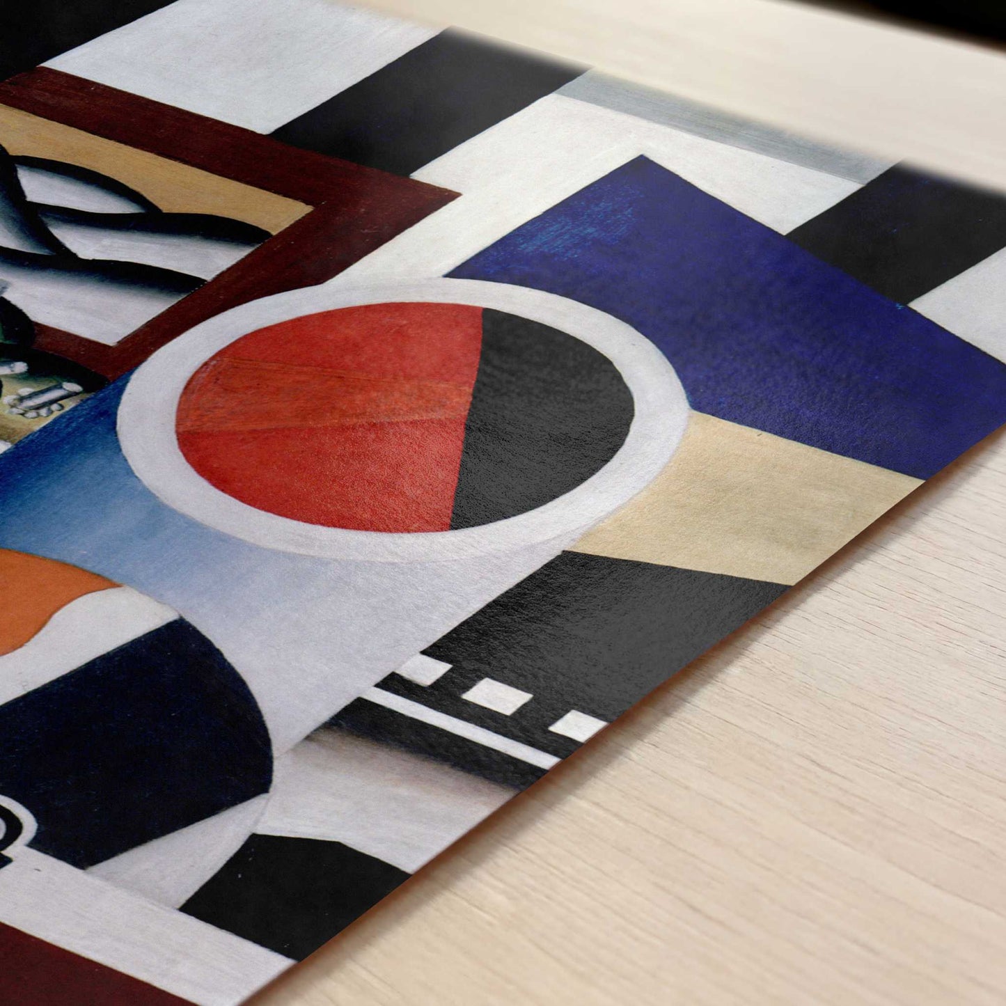 Still Life with Fruit Bowl (1923) by Fernand Léger – Art Print - Close-up detail of the art print