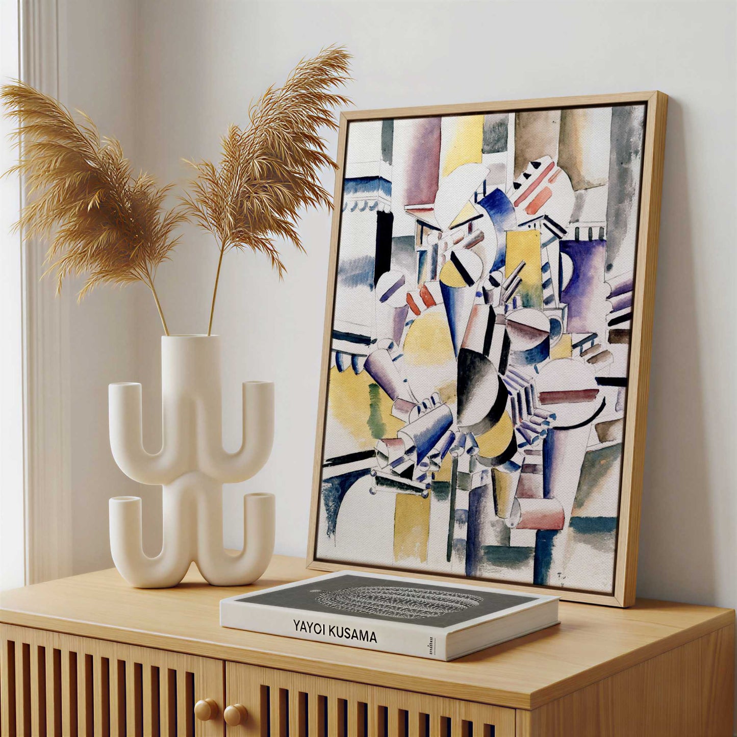 Framed Canvas - Framed canvas in a stylish interior setting