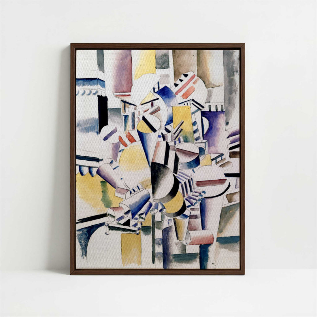 Framed Canvas - Framed canvas in dark wood color frame