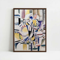 Framed Canvas - Framed canvas in dark wood color frame