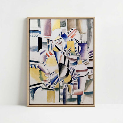 Framed Canvas - Framed canvas in oak color frame