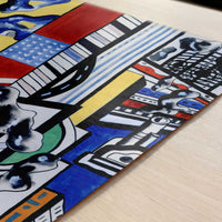 Study for a Cinematic Mural (1938-9) by Fernand Léger – Art Print - Close-up detail of the art print