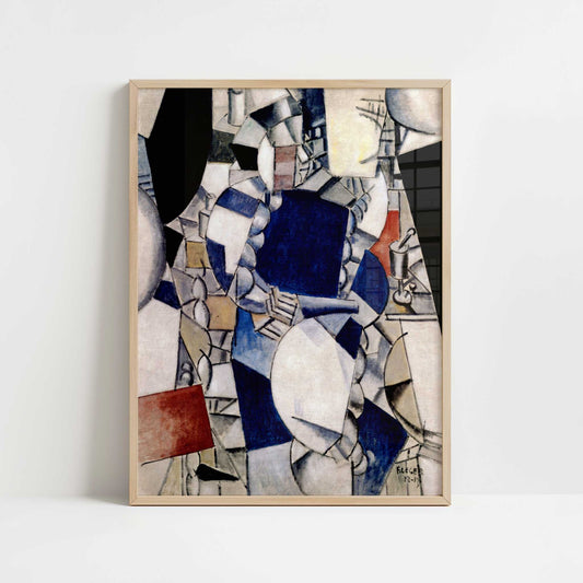 Study for the Woman in Blue (1912-13) by Fernand Léger – Art Print - Art print in oak frame