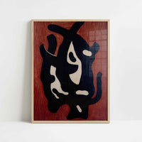 The Black Root (1941) by Fernand Léger – Art Print - Art print in oak frame