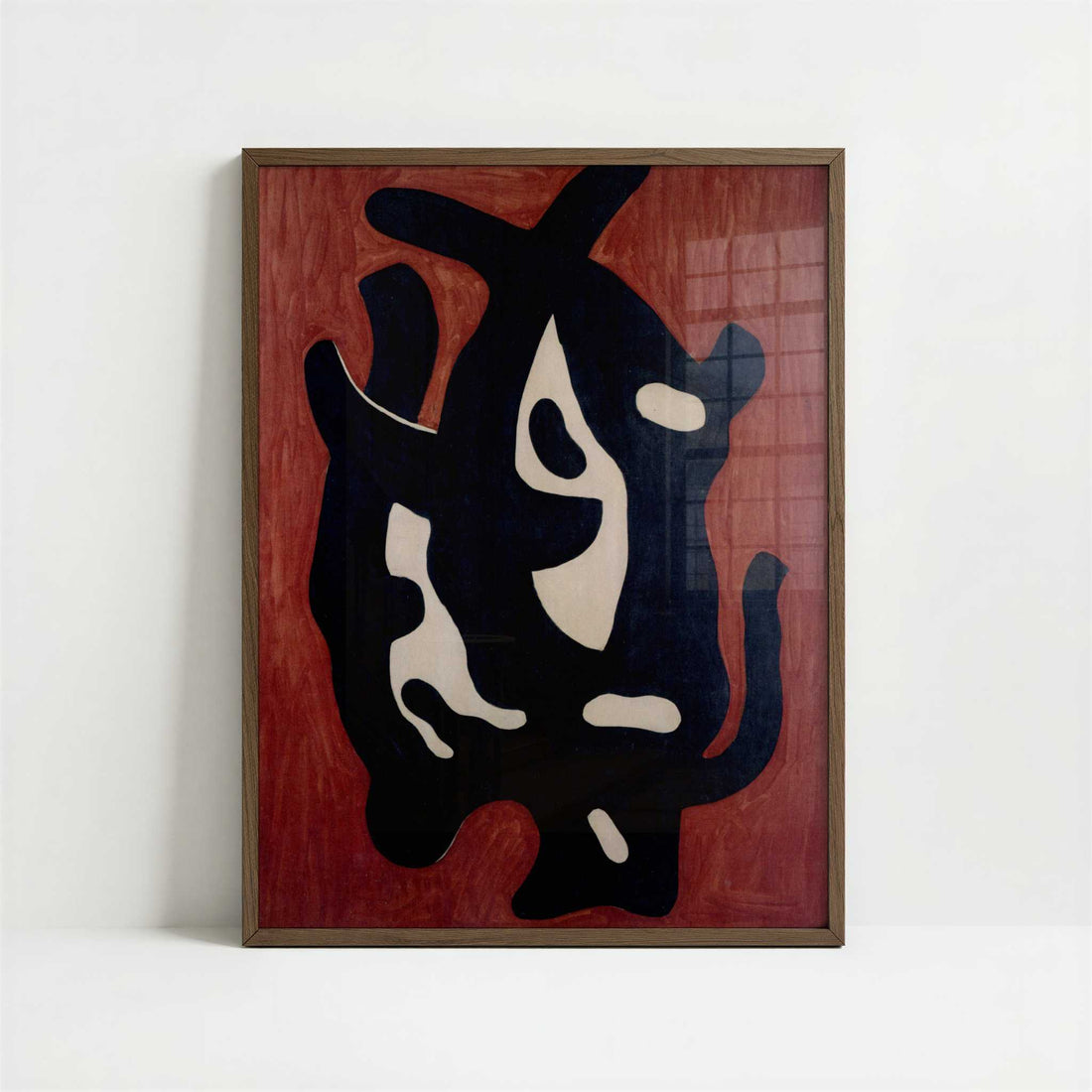 The Black Root (1941) by Fernand Léger – Art Print - Art print in dark wood frame