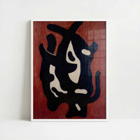 The Black Root (1941) by Fernand Léger – Art Print - Art print in white frame