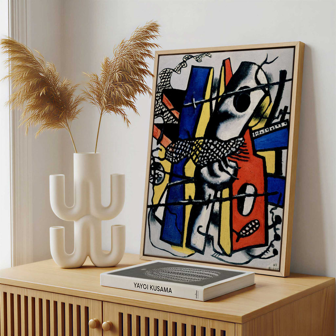 Framed Canvas - Framed canvas in a stylish interior setting