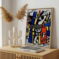 Framed Canvas - Framed canvas in a stylish interior setting