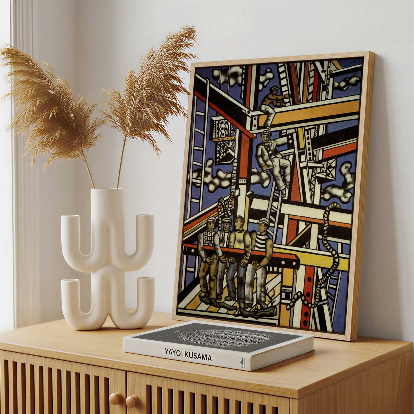 Framed Canvas - Framed canvas in a stylish interior setting