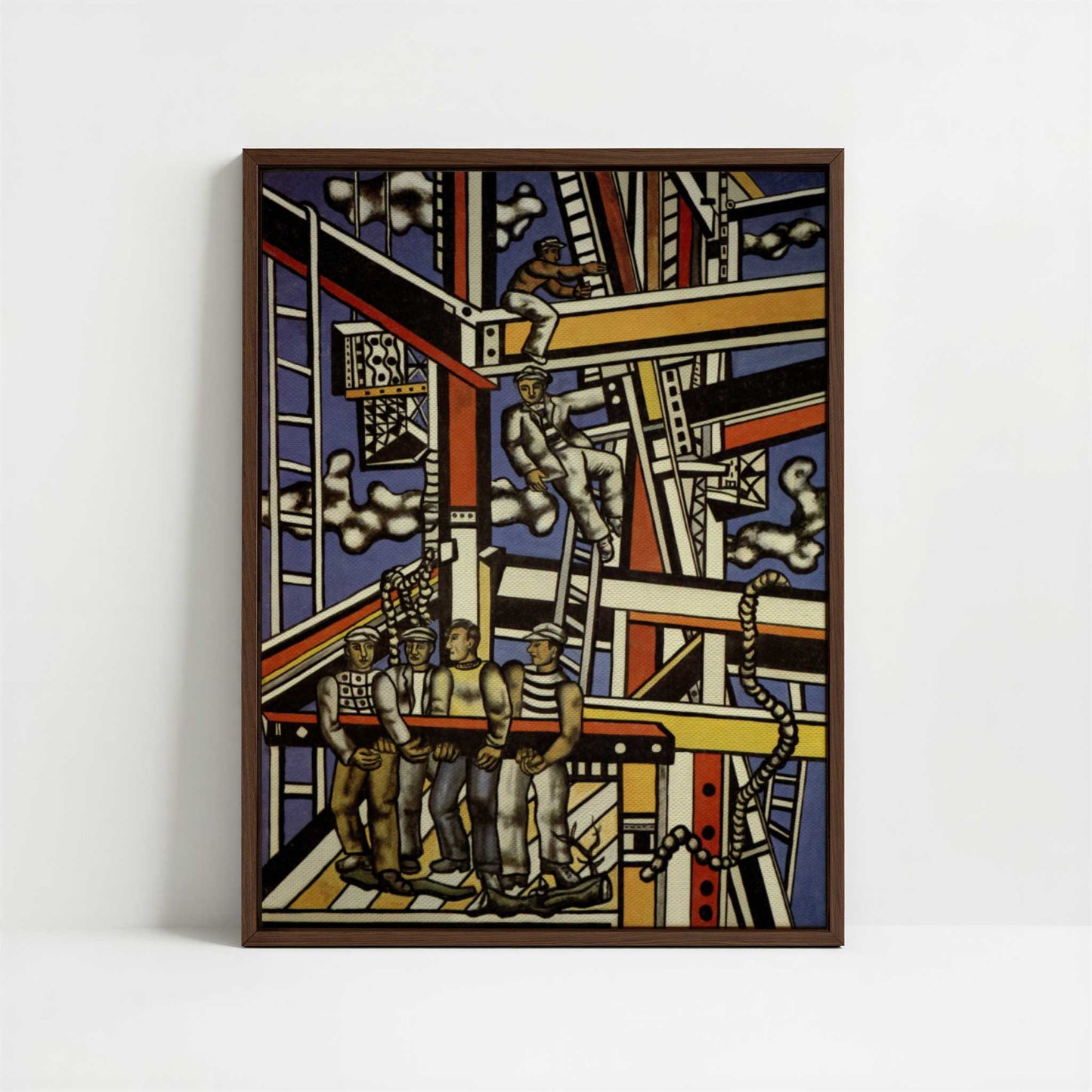 Framed Canvas - Framed canvas in dark wood color frame