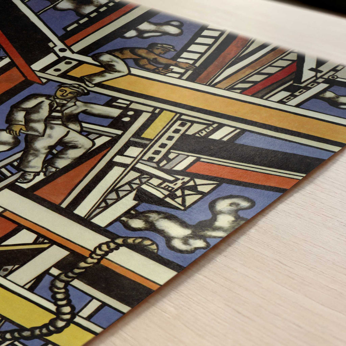 The Builders (1950) by Fernand Léger – Art Print - Close-up detail of the art print