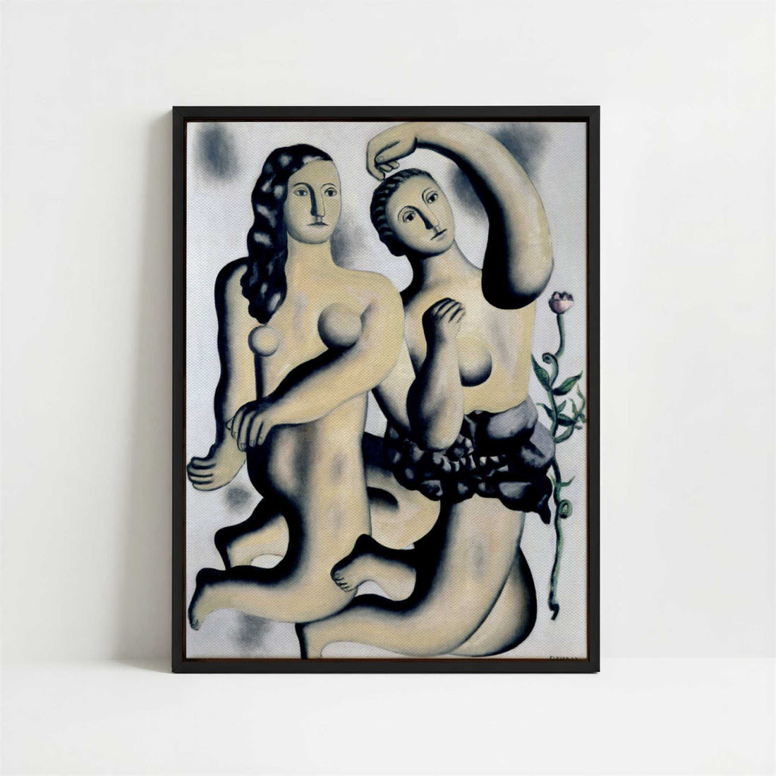 Framed Canvas - Framed canvas in black frame