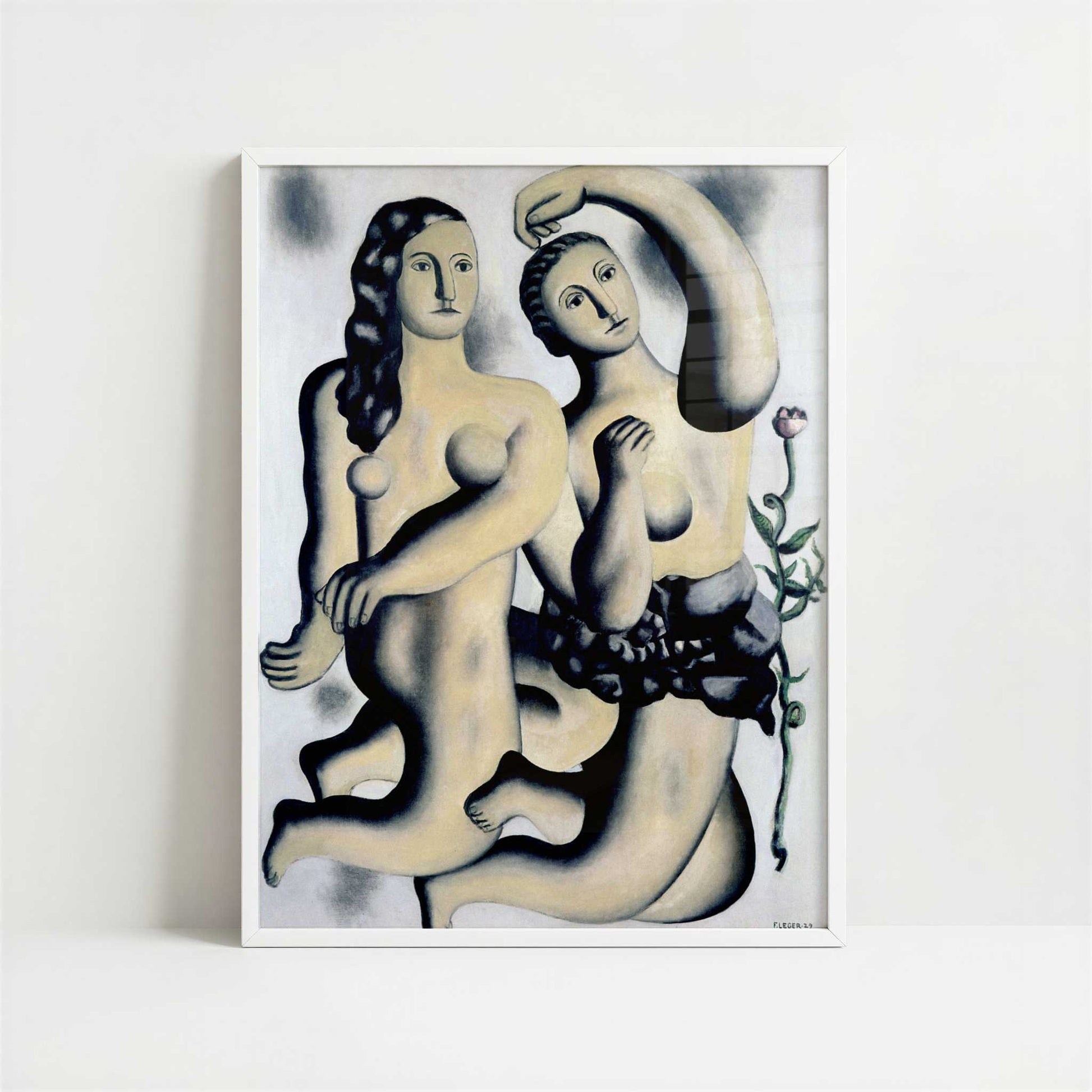 The Dance (1929) by Fernand Léger – Art Print - Art print in white frame