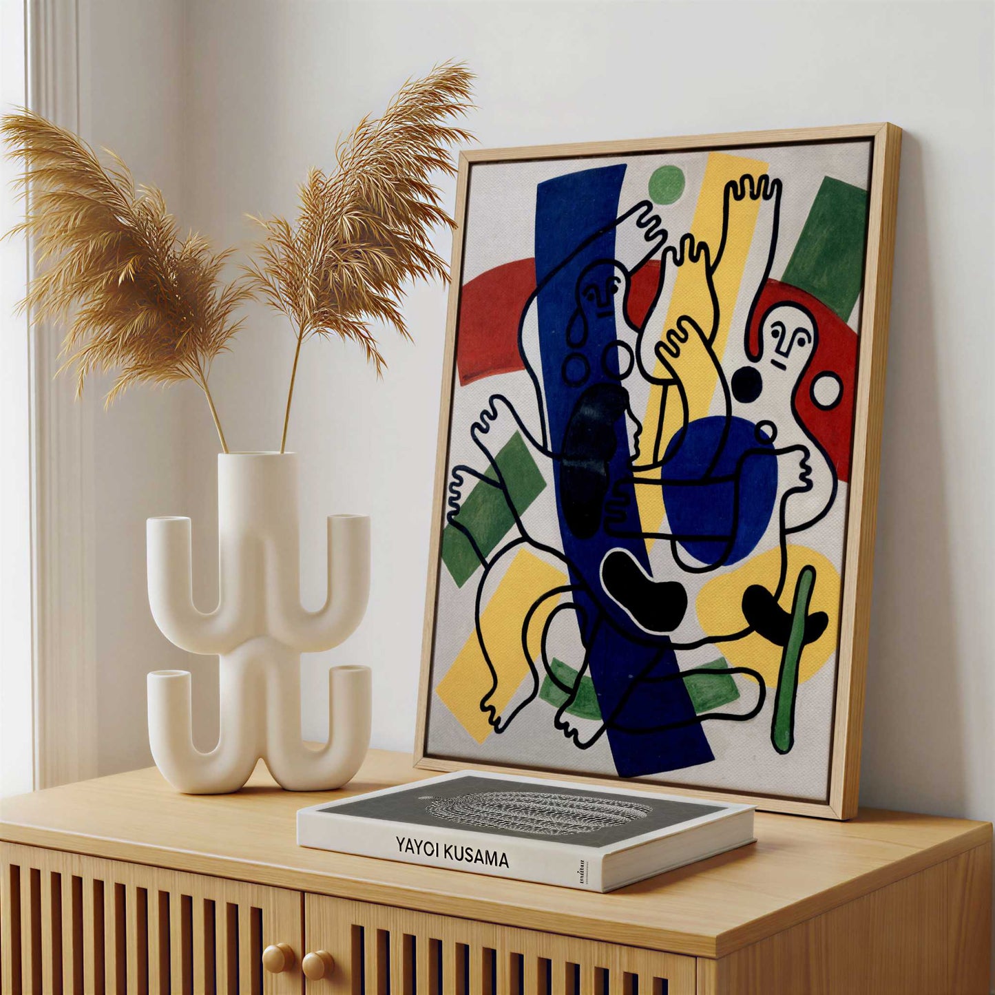 Framed Canvas - Framed canvas in a stylish interior setting