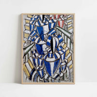 The Stairway (1914) by Fernand Léger – Art Print - Art print in oak frame