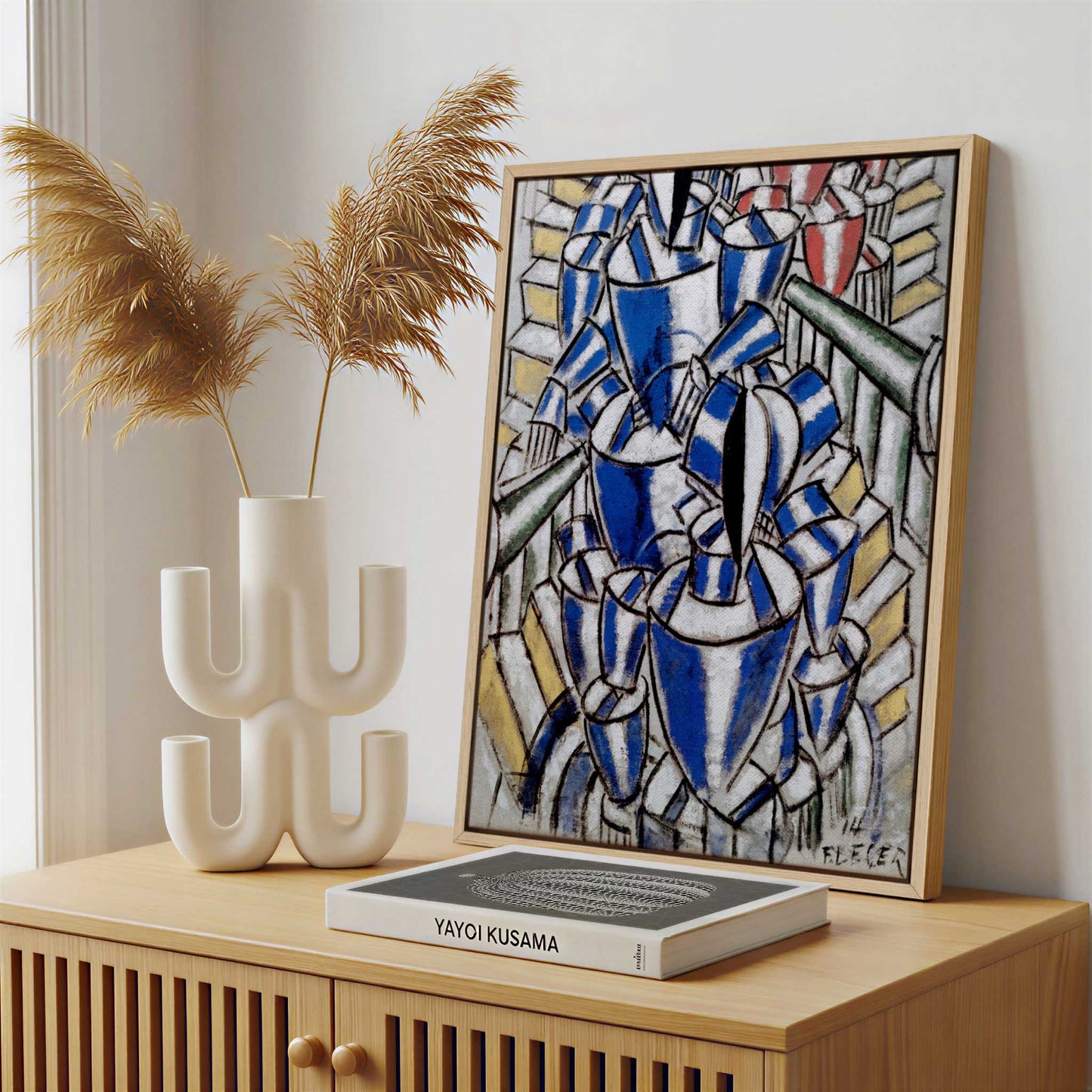 Framed Canvas - Framed canvas in a stylish interior setting