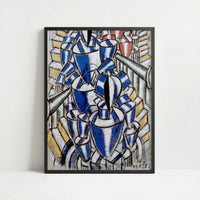The Stairway (1914) by Fernand Léger – Art Print - Art print in black frame