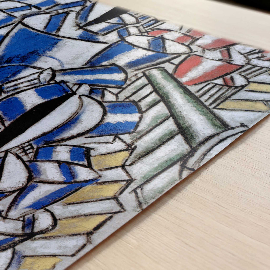 The Stairway (1914) by Fernand Léger – Art Print - Close-up detail of the art print