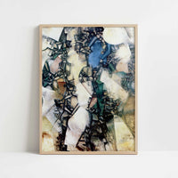 The Wedding (1911–12) by Fernand Léger – Art Print - Art print in oak frame