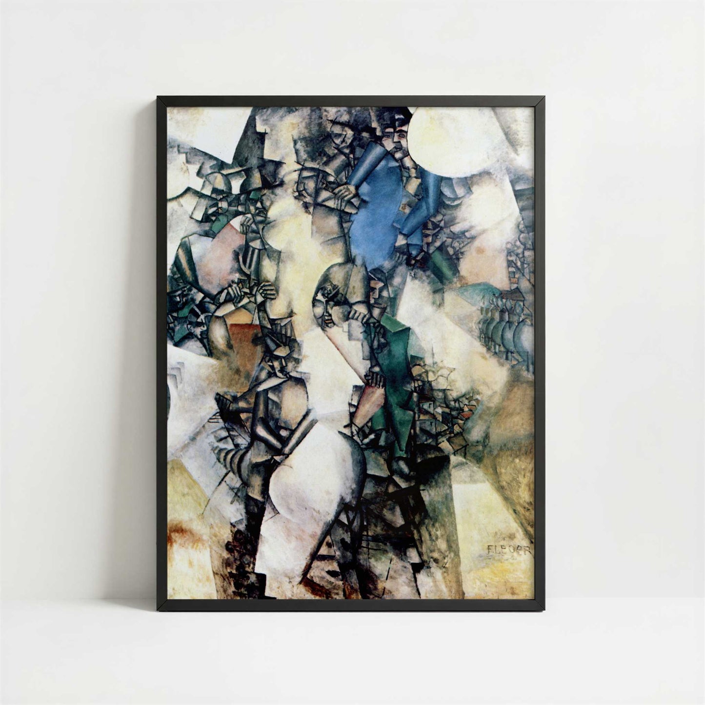 The Wedding (1911–12) by Fernand Léger – Art Print - Art print in black frame