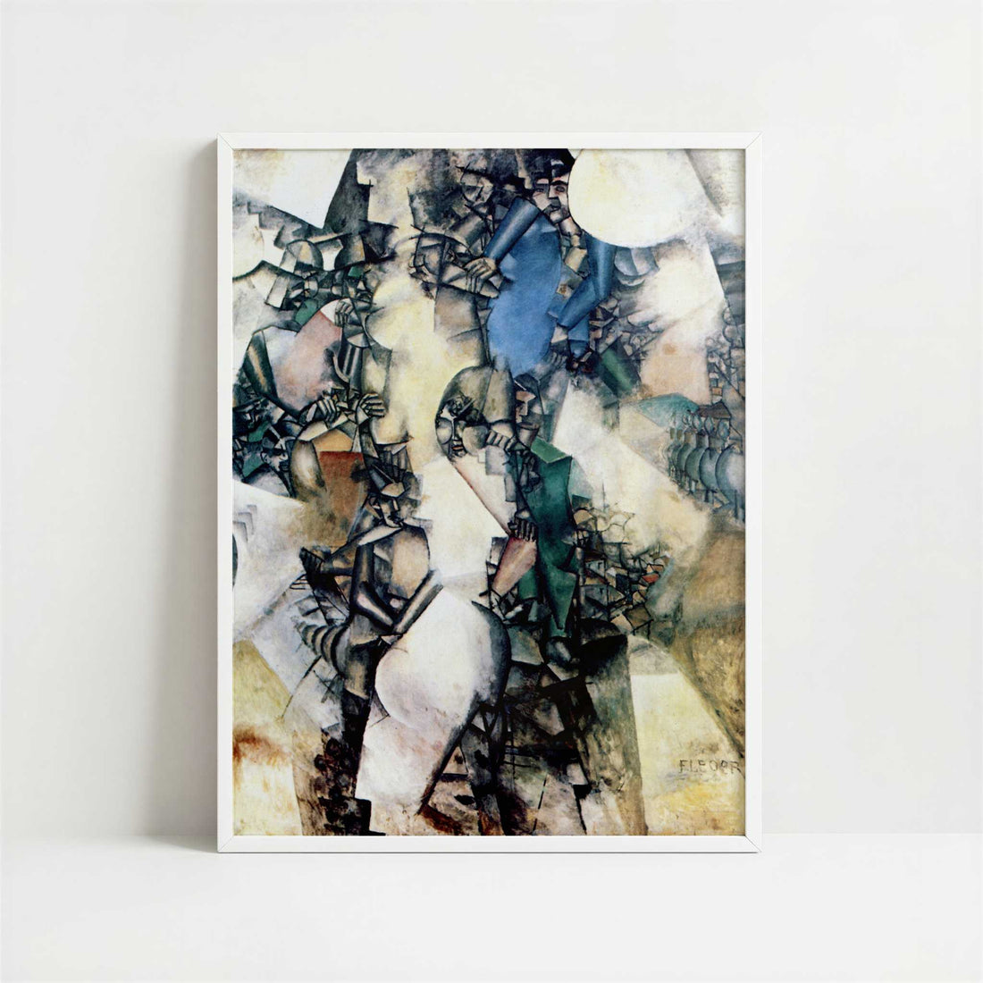 The Wedding (1911–12) by Fernand Léger – Art Print - Art print in white frame