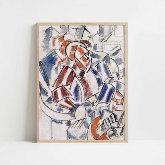 The Woman in the Armchair (1913) by Fernand Léger – Art Print - Art print in oak frame