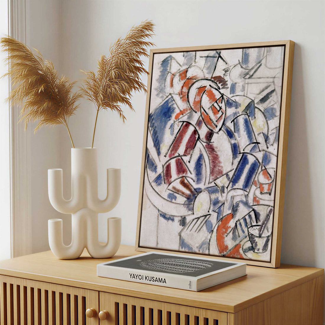 Framed Canvas - Framed canvas in a stylish interior setting