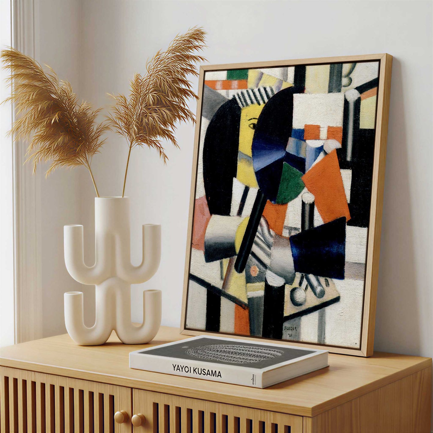 Framed Canvas - Framed canvas in a stylish interior setting