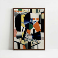 Framed Canvas - Framed canvas in dark wood color frame