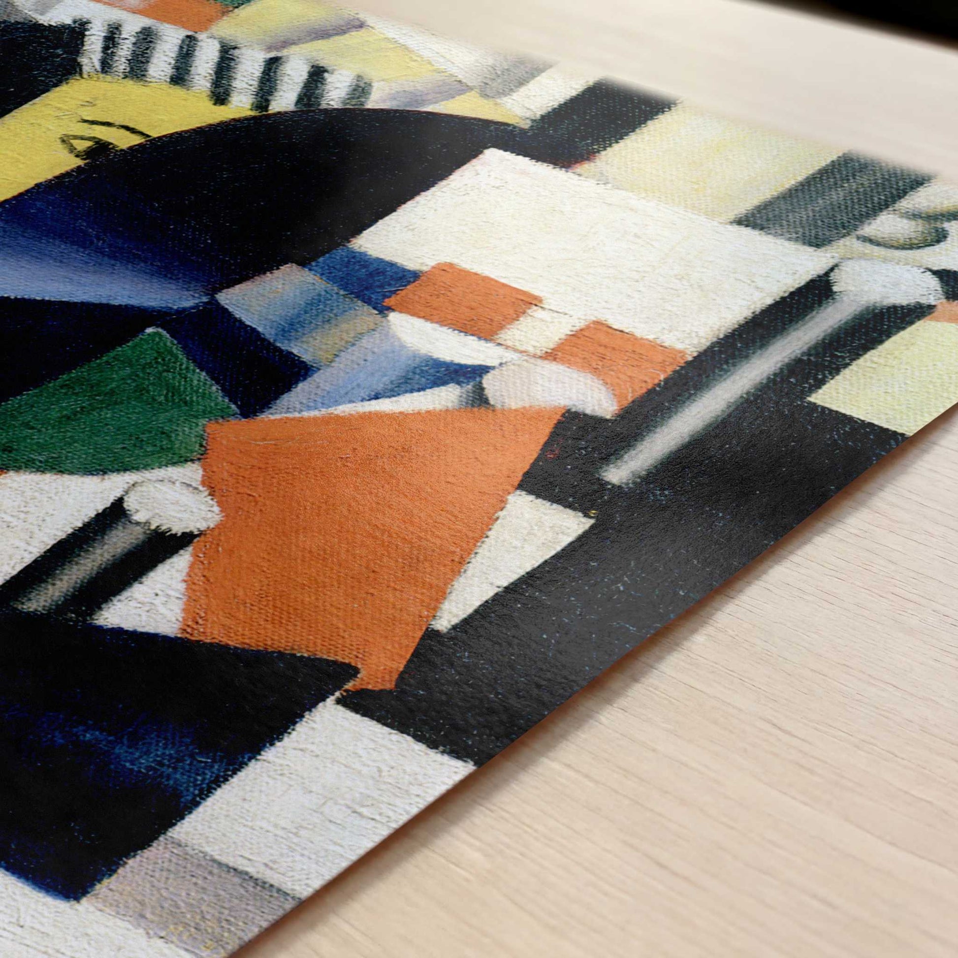 The Woman in the Mirror (1920) by Fernand Léger – Art Print - Close-up detail of the art print