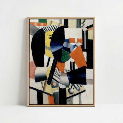 Framed Canvas - Framed canvas in oak color frame